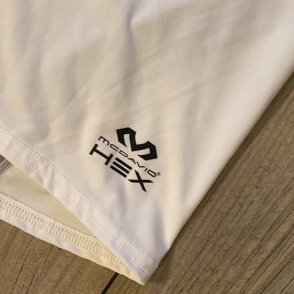 McDavid Mens Hex Sternum Shirt Size Small Bodyshirt w Mesh Top White & Gray - Picture 4 of 7